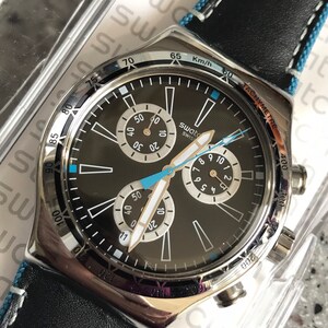 Swatch Watch New Old Stock NIB Never Worn Blue Dial Details Swatch Watch New Old Stock NIB Never Worn Blue Dial Details