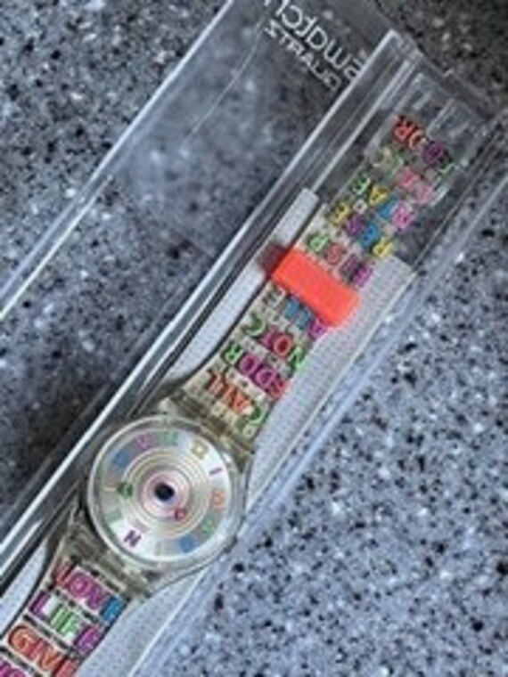 Swatch Vintage 34mm Watch Imagine LOVE GK290 Working Unworn 