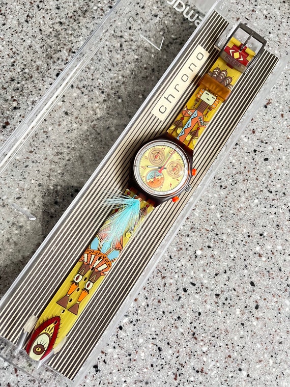 NEW never worn Vintage Swatch Watch 1994 Chronogr… - image 2