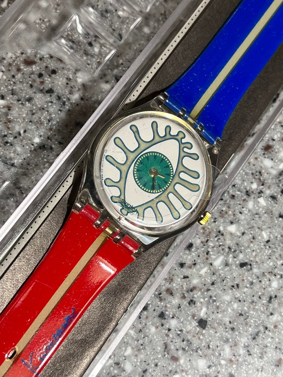 Vintage Swatch Watch 1995 Limited Edition The Eye… - image 1