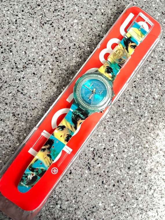 1995 Vintage Swatch Watch Mark Spitz gold medal c… - image 4