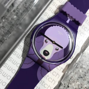 アナログ腕時計 SWATCH I LOVE YOUR FOLK PURPLE POODLE Urethane Watch GV133 il_300x300.3226323689_rv8h.jpg