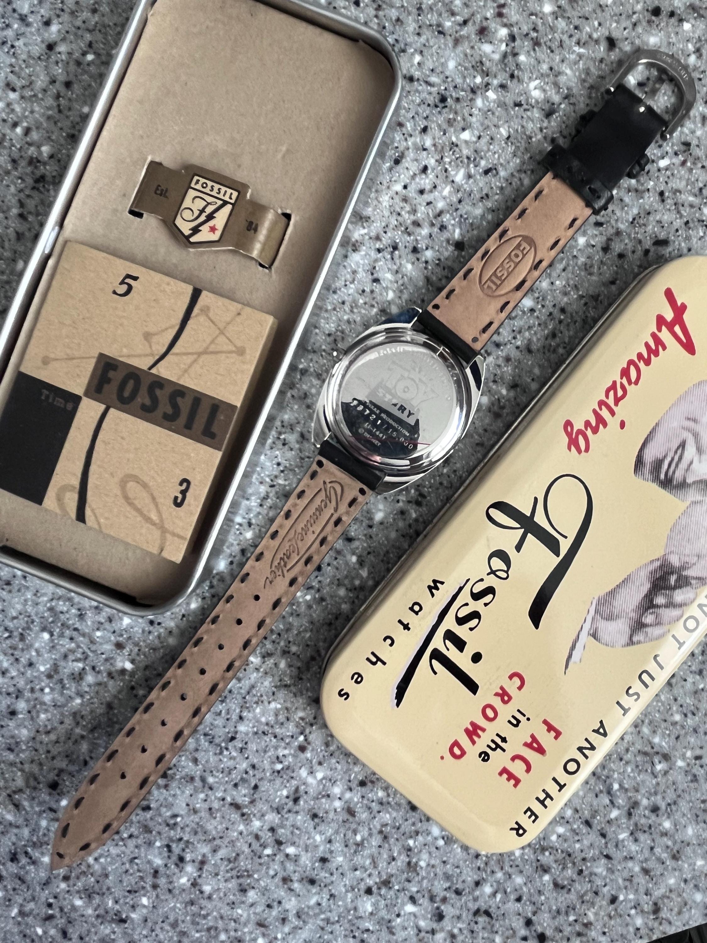 Vintage Disney Toy Story Fossil Numbered Watch Unworn in Box With 