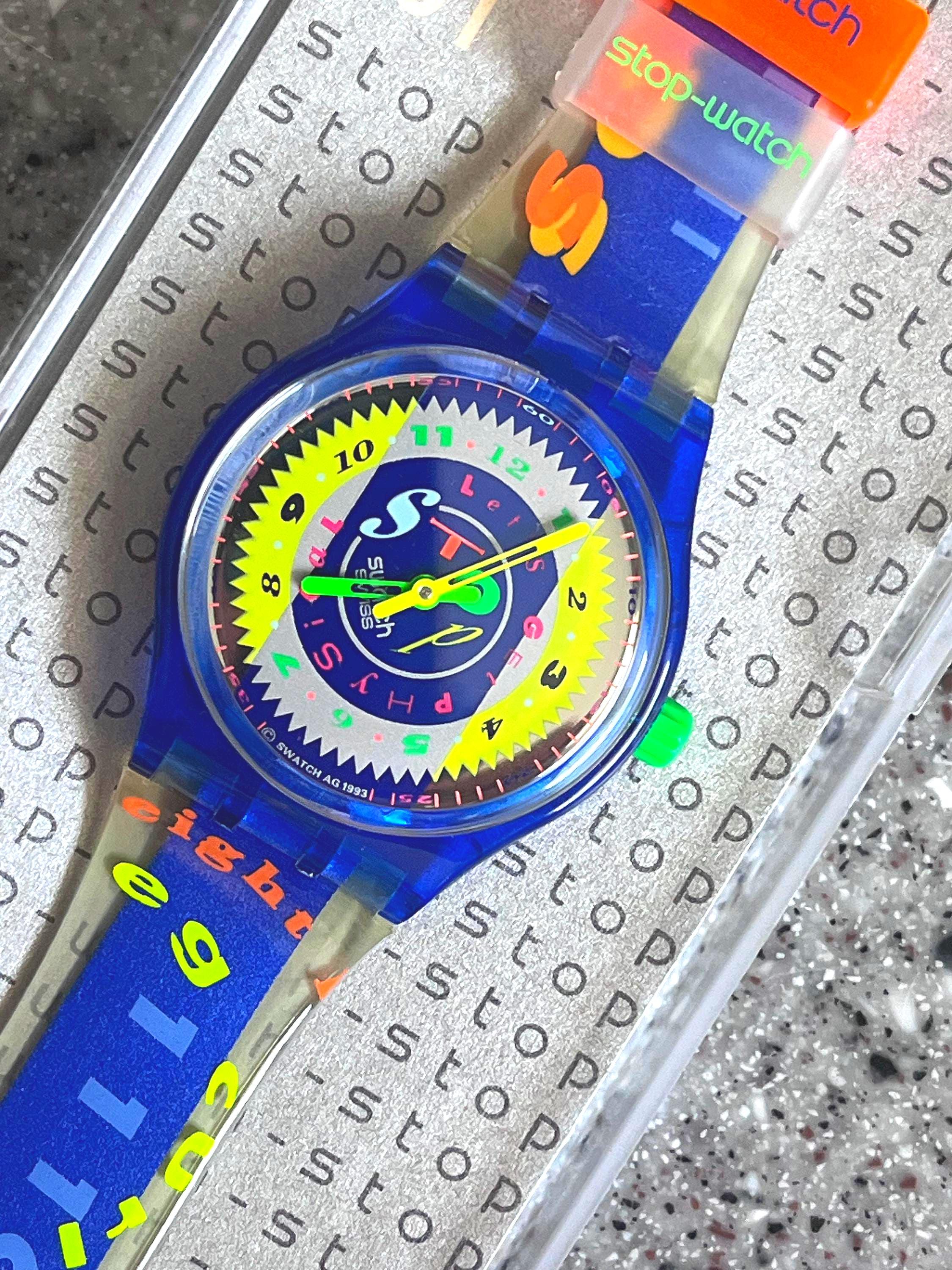 Swatch スウォッチ SCJ101 クロノグラフ 腕時計 箱付 稼動品 Swatch スウォッチ SCJ101 クロノグラフ 腕時計 箱付 稼動品
