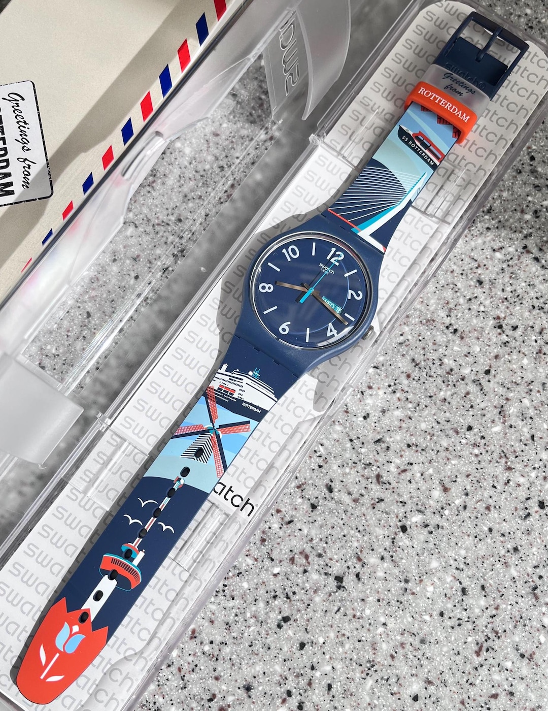 Swatch Watch Destination Larger Gents Brand New Unworn In Box With swatch-watch-destination-larger-gents-brand-new-unworn-in-box-with