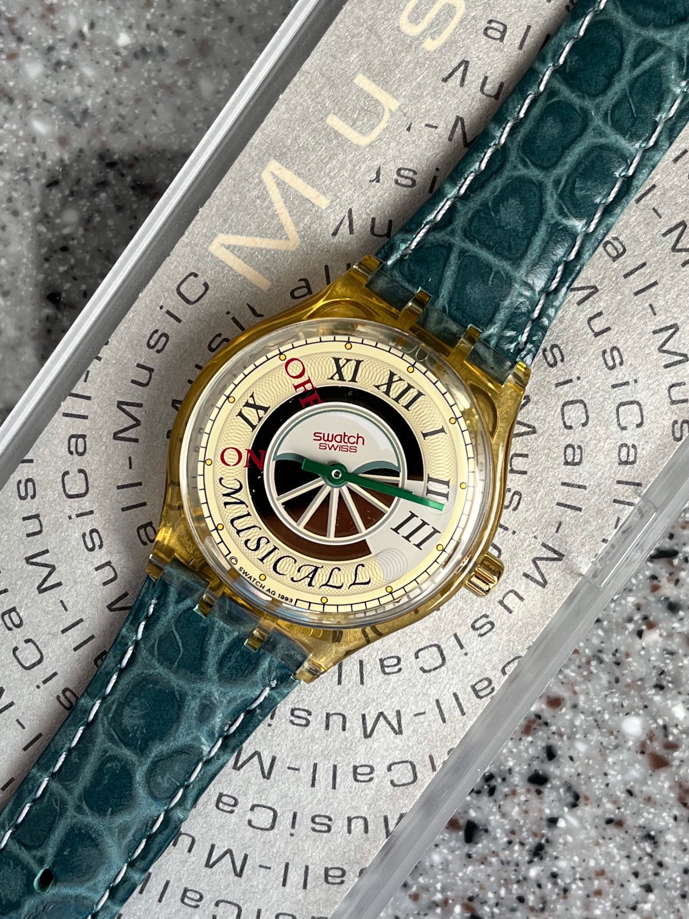 安い割引 Swatch Vintage Watch Musical Musicall Called Fagotto Model MUSICALL