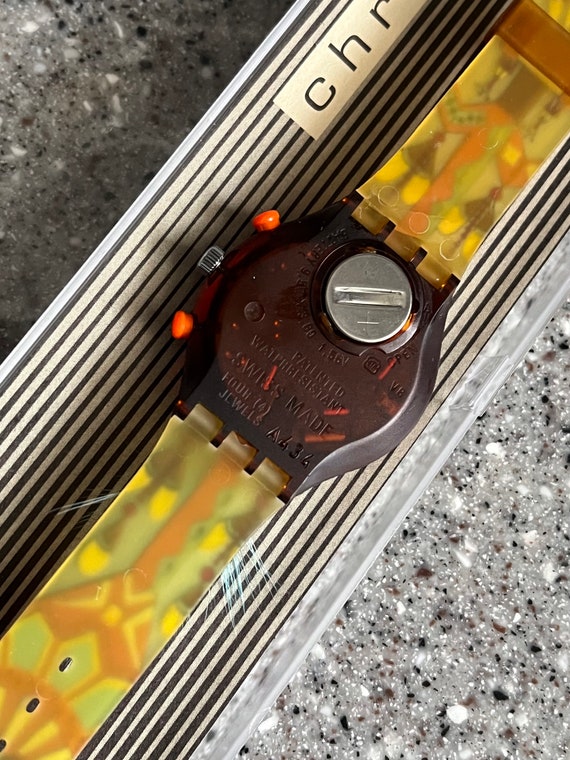 NEW never worn Vintage Swatch Watch 1994 Chronogr… - image 8