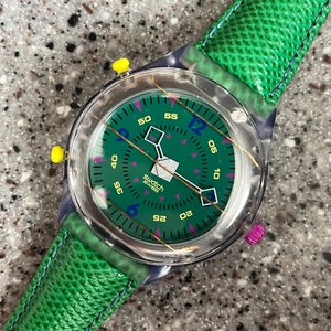 Swatch Pager Beep Up PAT114 Jushinki RARE pager function watch UNTESTED as this is an unusual and only 20 BEEP models produced 1993