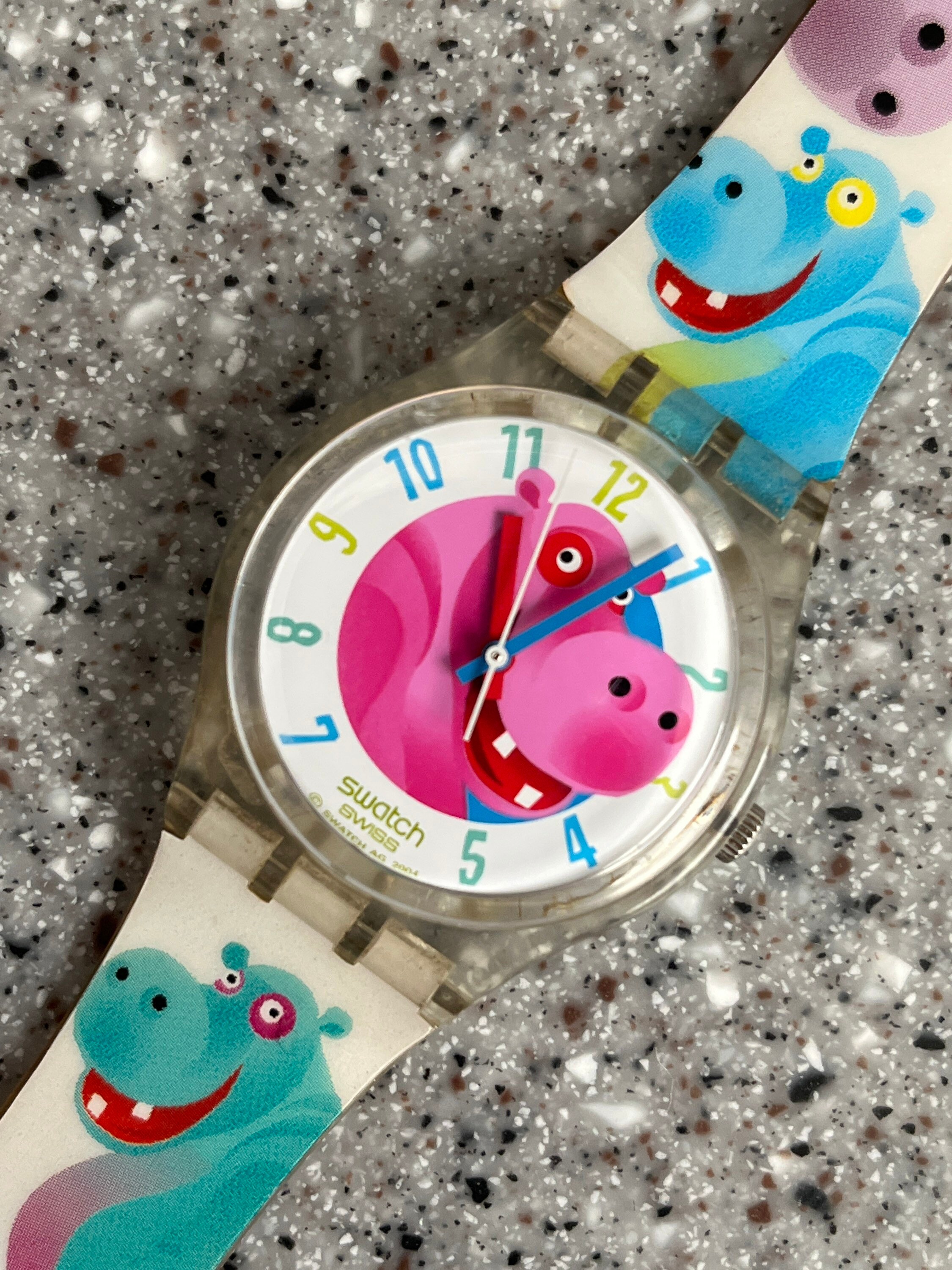 Swatch Watch divertente Hippo Hipoppotamus in scatola e usato | Etsy Italia