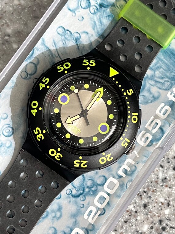 1992 Swatch Vintage Scuba 200 watch RARE Shamu SDB102… Gem