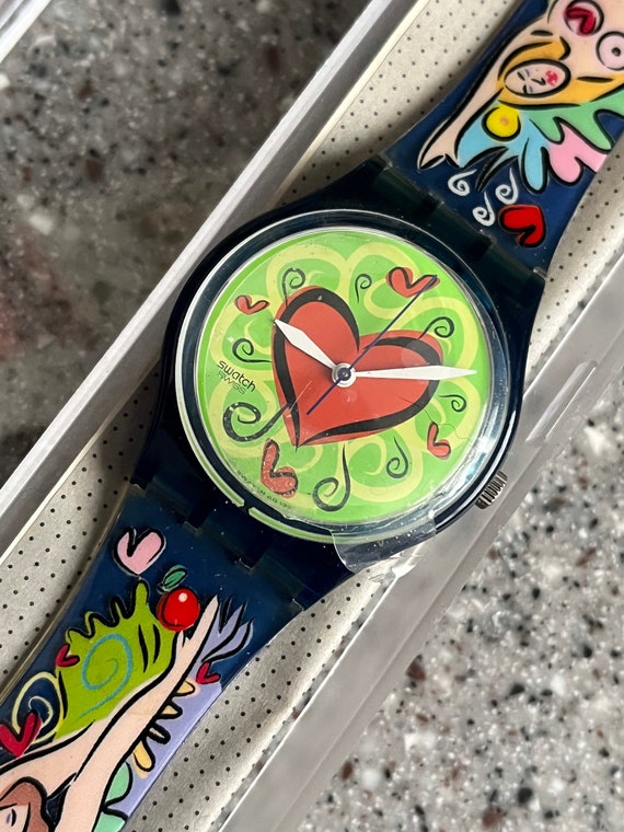 Vintage Swatch Watch 98 Valentines Special in box… - image 1