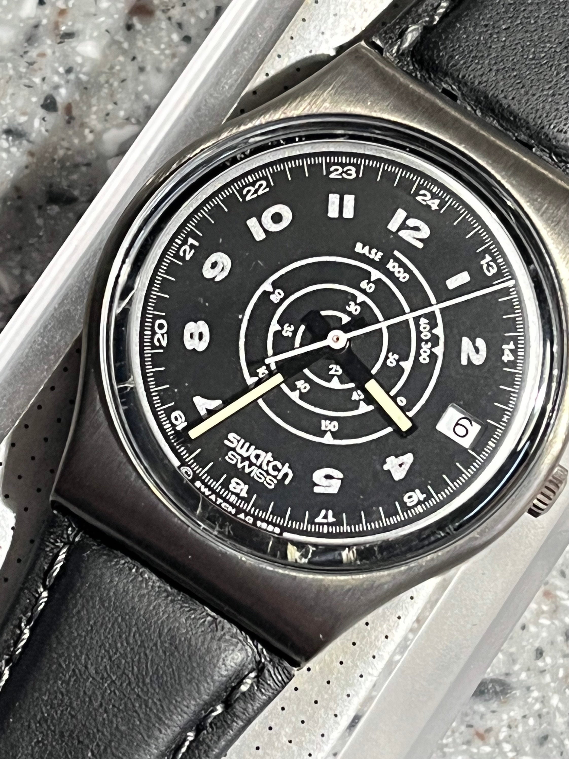 Swatch ブラック AG1994 Swatch ブラック AG1994 Swatch Ag 1994 Stainless Steel Track