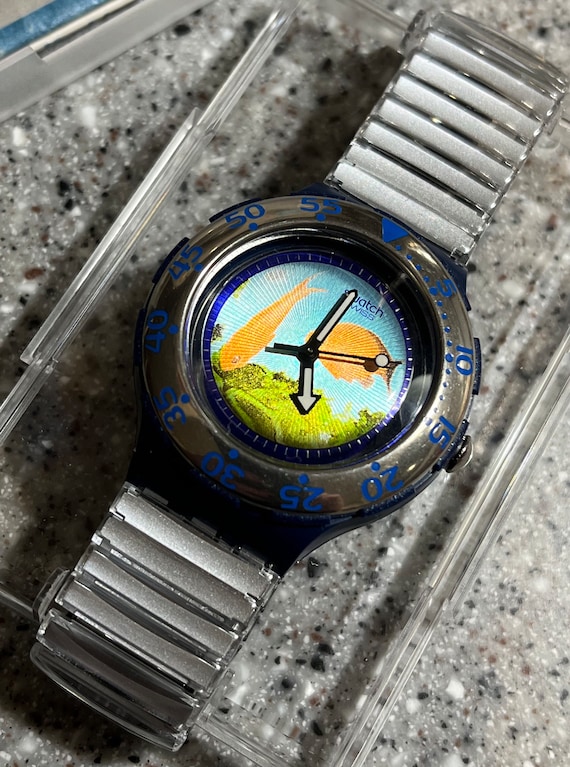 1994 Swatch Vintage Watch Scuba 200 Swatch Watch D