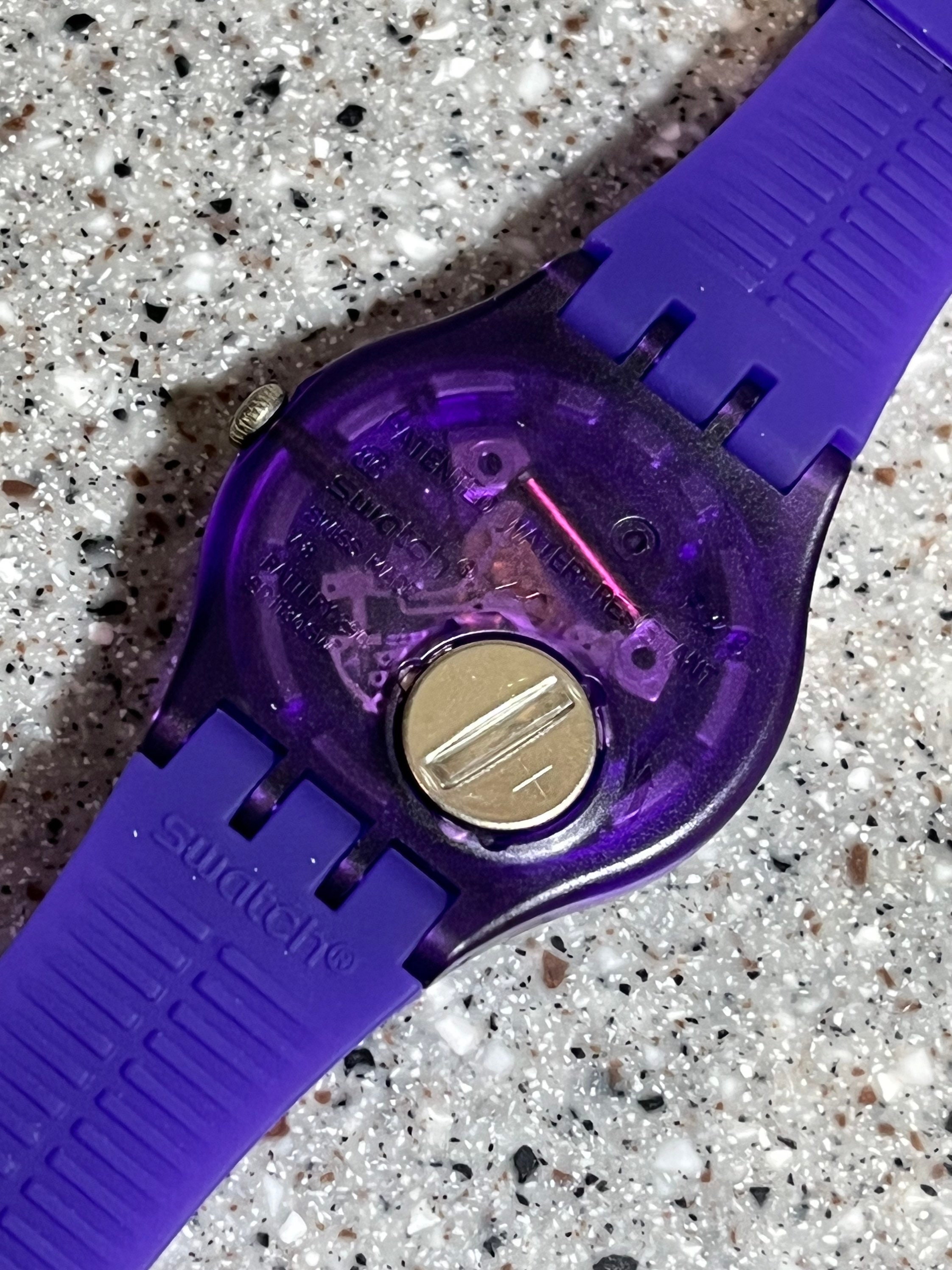 Swatch Lavender and White Timepiece Never worn, in original case Hands-On: The Swatch & Keith Haring  main image 2