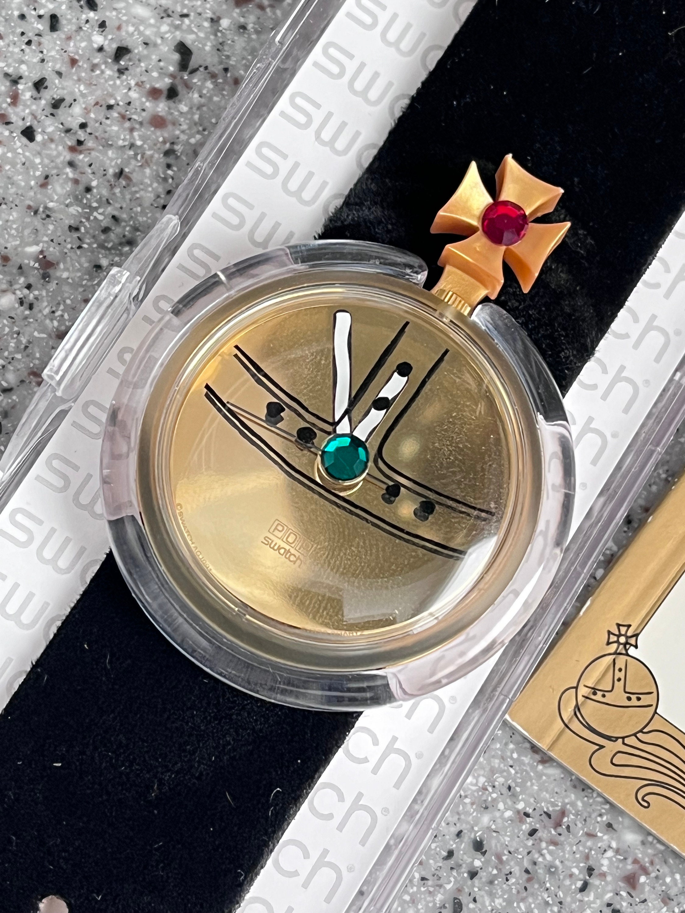 Swatch Watch Vintage POP Putti Vivienne Westwood PWK168 Pre
