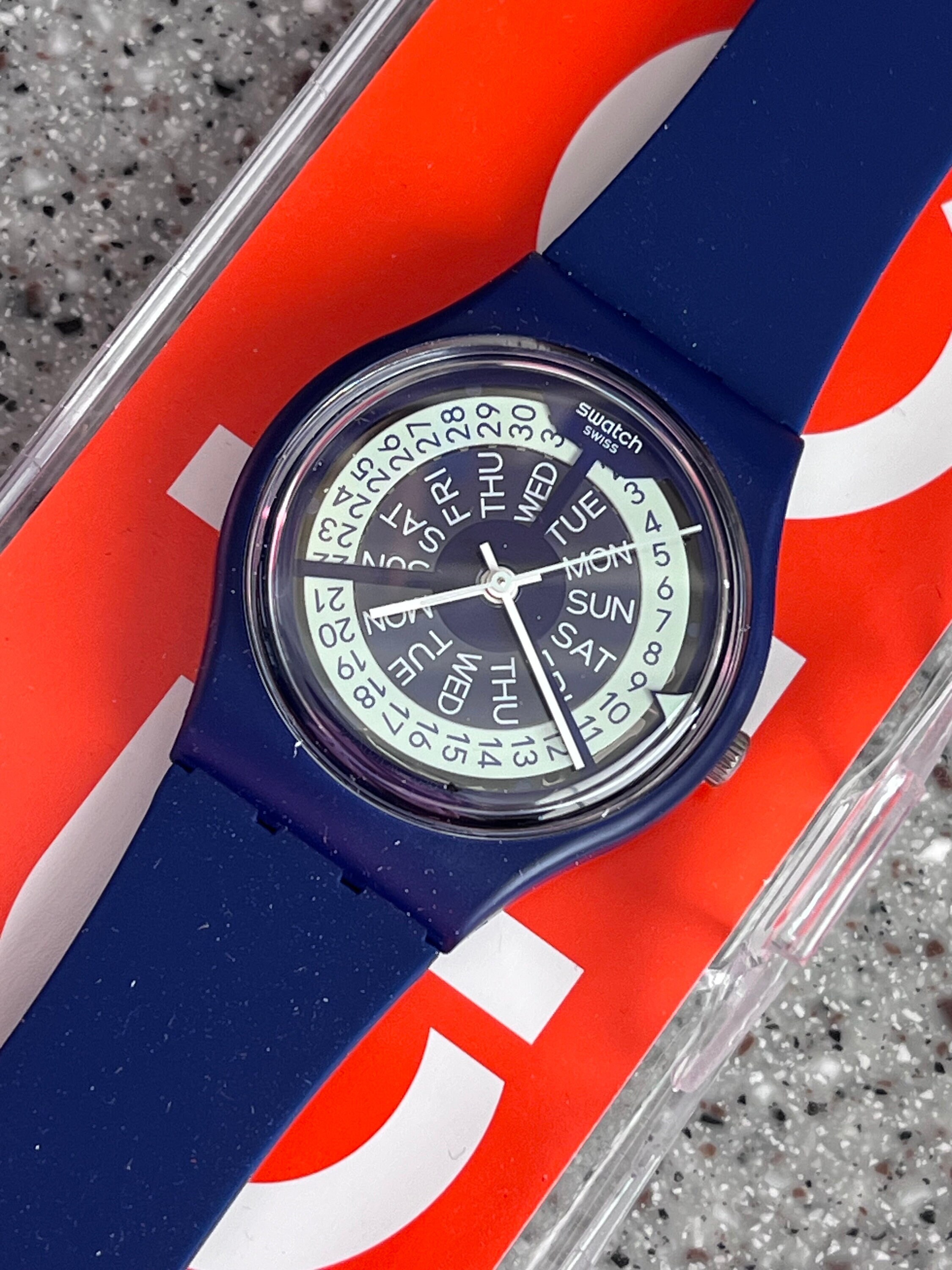 Blue Swatch Azul Marino Reloj Swatch Azul Marino Y Verde N-IGMA