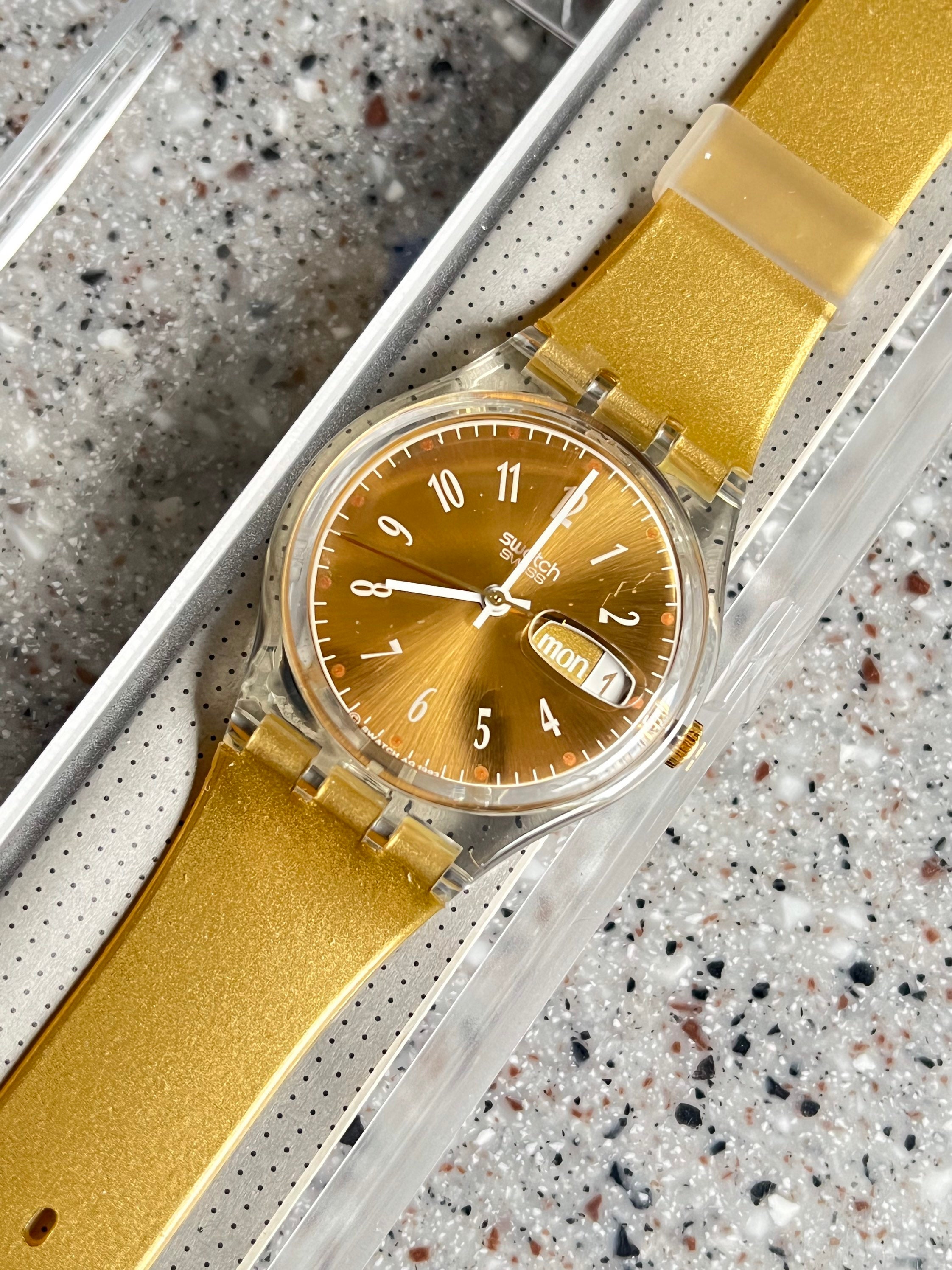 Swatch gold hotsell