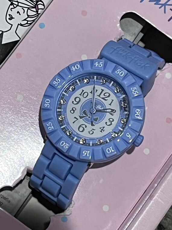 European Swatch Flik Flak watch called Pretty Lav… - image 7