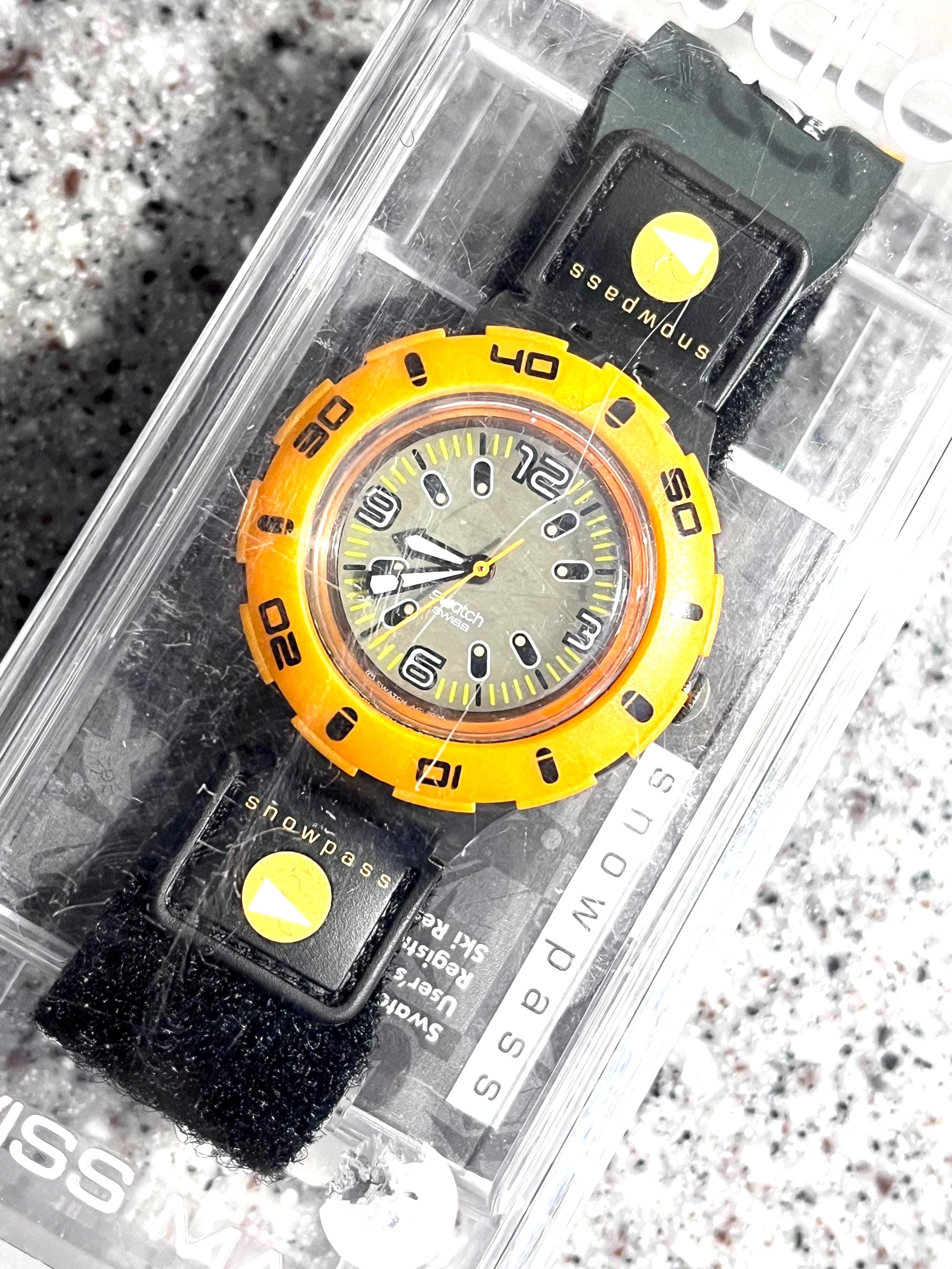 RARE Vintage Snowpass Swatch Watch for Snowboarders All Original