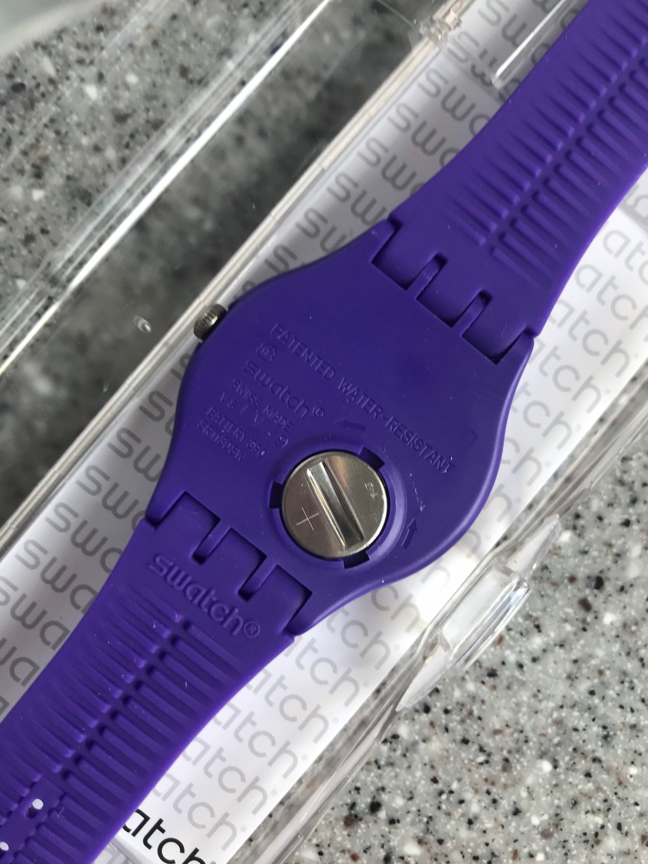 Swatch Watch Vintage Newer Gents X-rated Xx-rated Purple SUOV401 