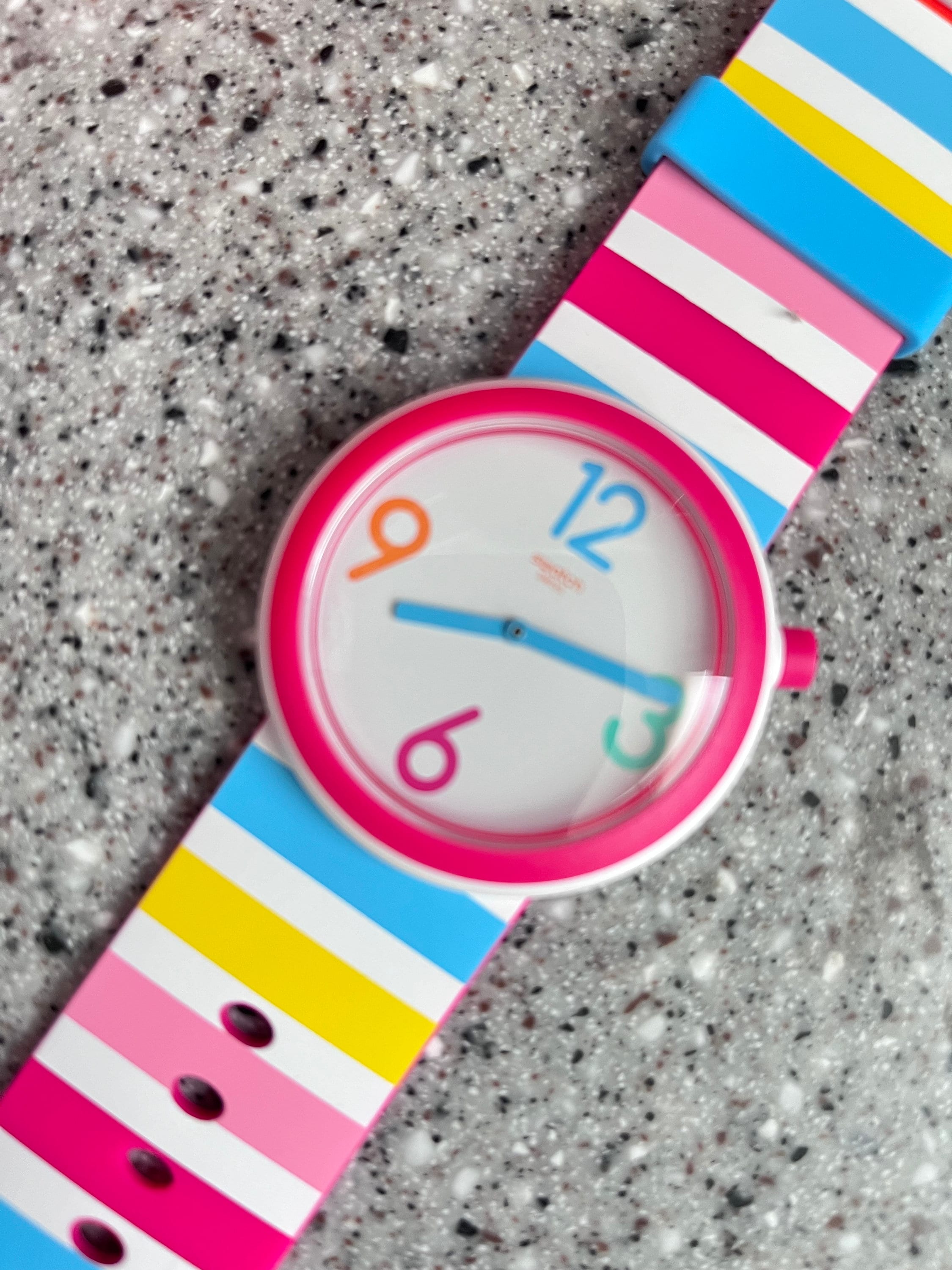 1988 Ultra Rare Skeleton Retro Pop Swatch Watch tribal Funky