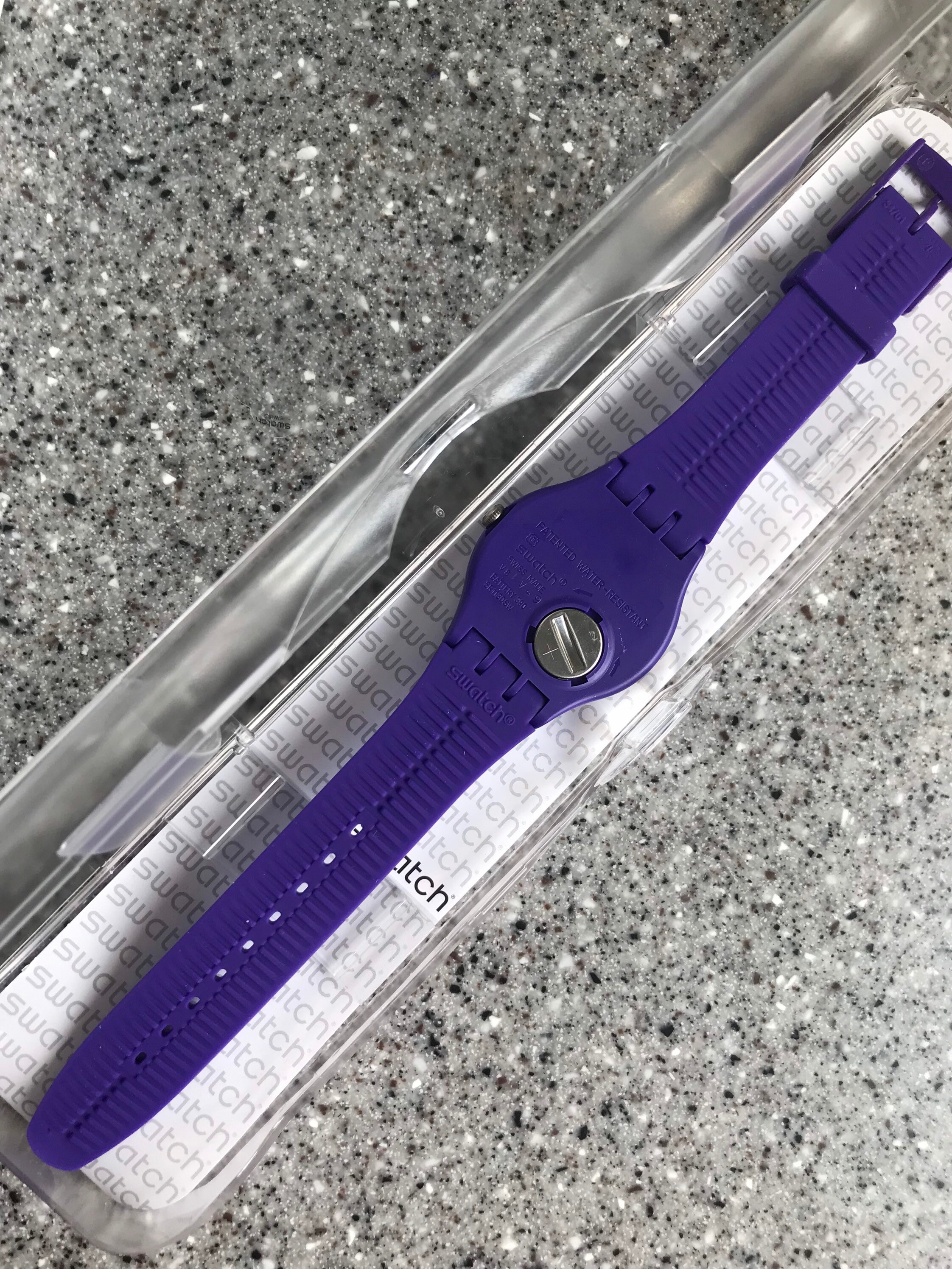 Swatch Watch Vintage Newer Gents X-rated Xx-rated Purple SUOV401 