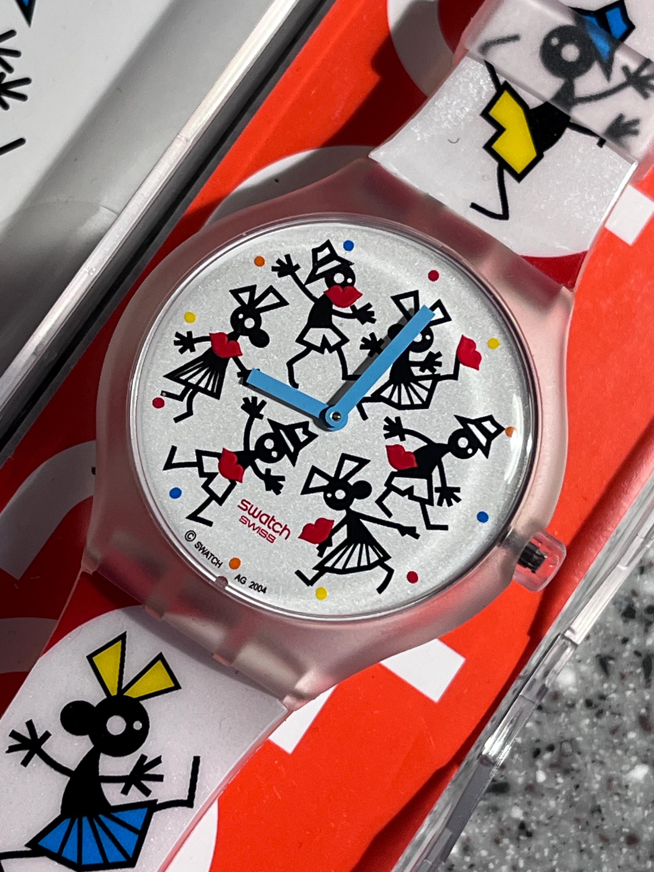 Swatch Touch Time for a Kiss Club Special in box pre-owned unworn 