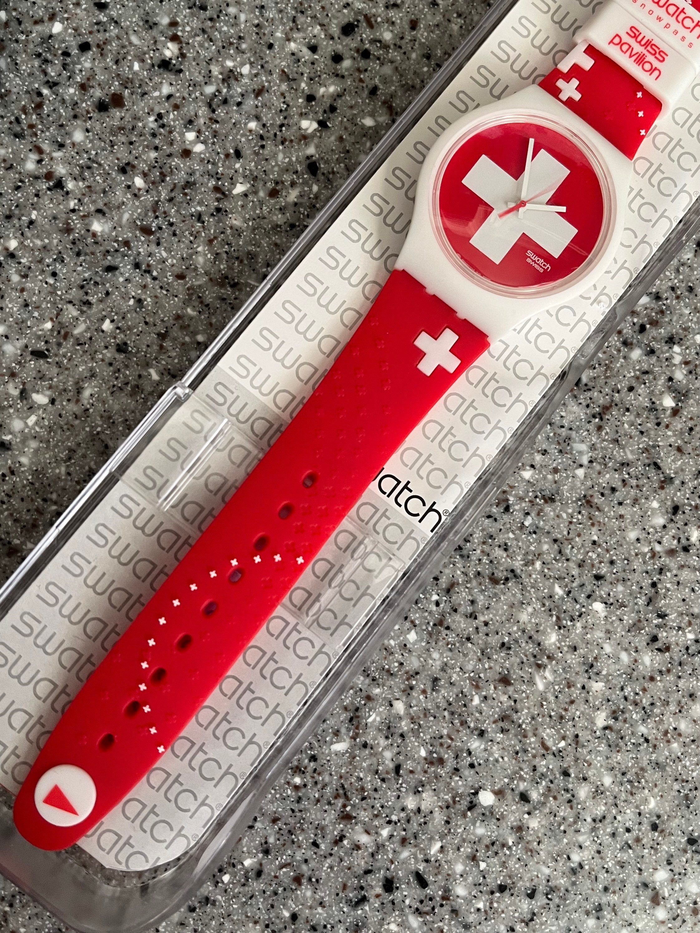 『1年保証』 Swatch Watch RARE New Old Stock Swatch Snowpass Swiss 時計