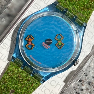 RARE Vintage Pick-nick Swatch Watch GN197 Swimming Bathing Capped
