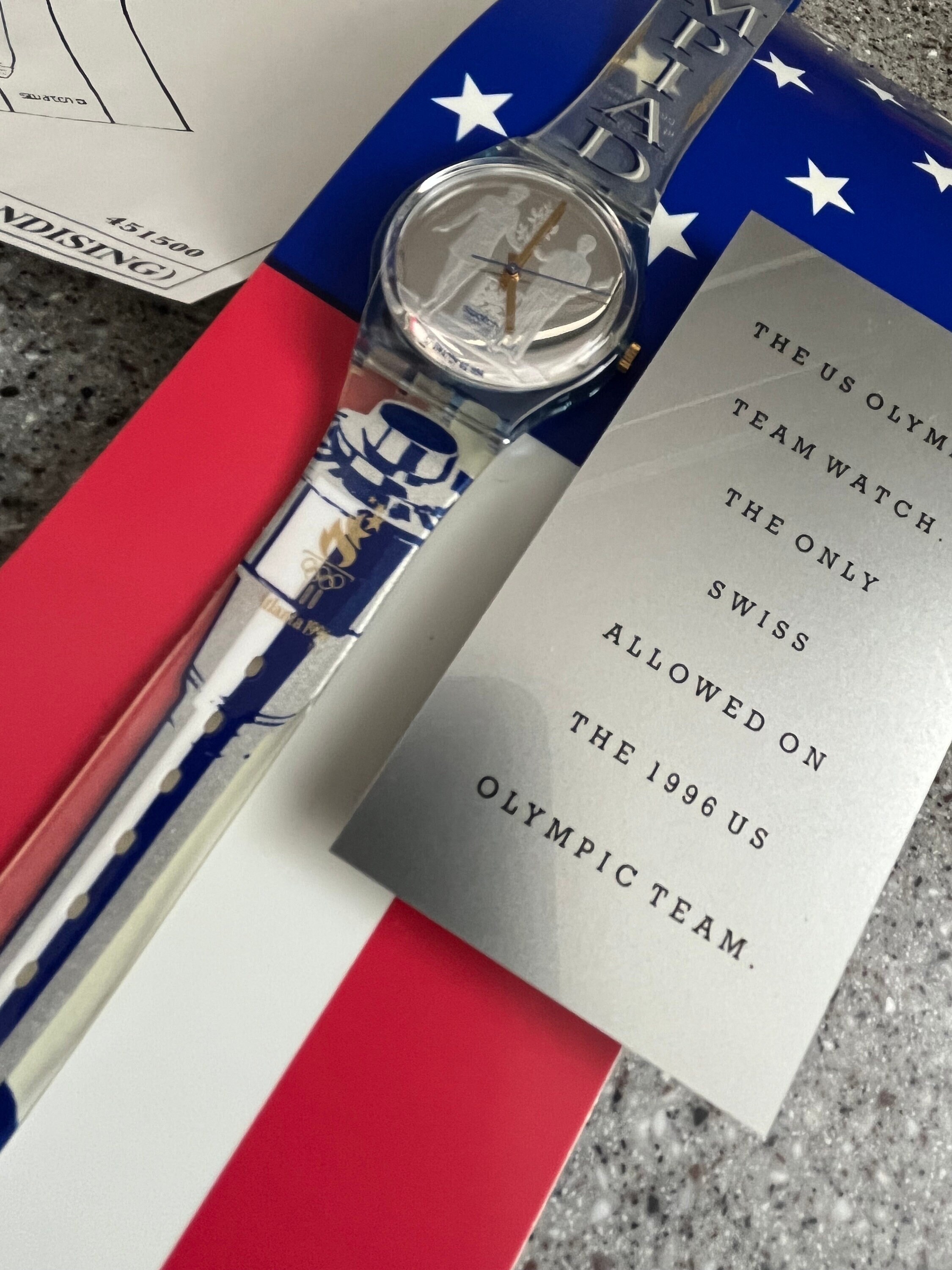 Limited Edition 1996 Swatch Watch Historical Atlanta Olympic