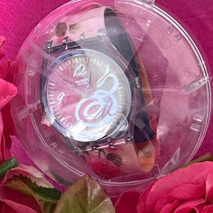 Vintage Swatch watch 34mm SPECIAL presentation Mothers Day Celebration flowers for mom NEW unworn in special Bouquet clear globe GN186