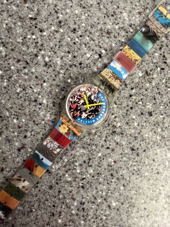 Swatch Watch Vintage 1991 GZ126 the People One Hundred Million