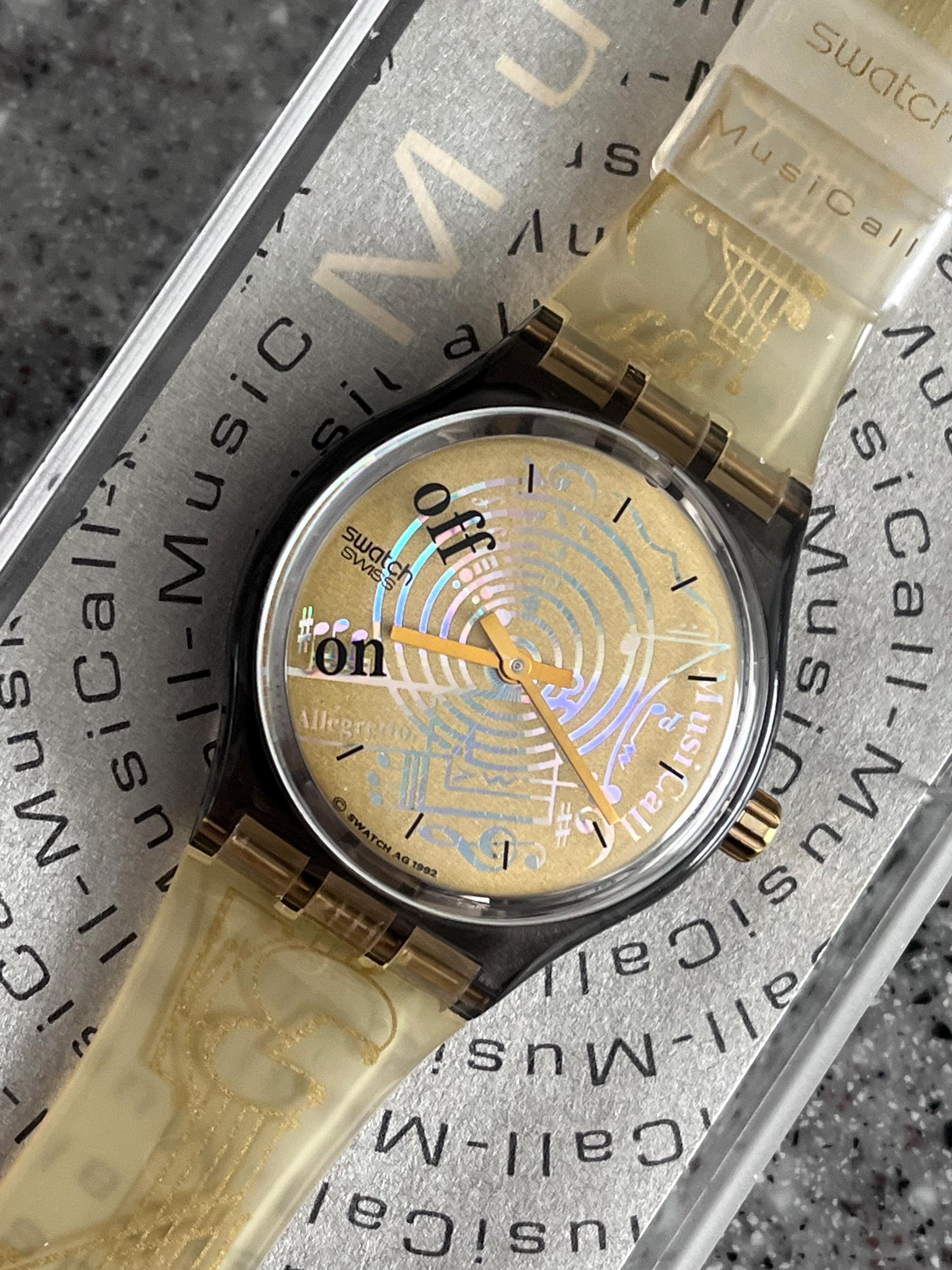 Vintage Swatch Watch Musicall With Battery Early 90s. SLM101