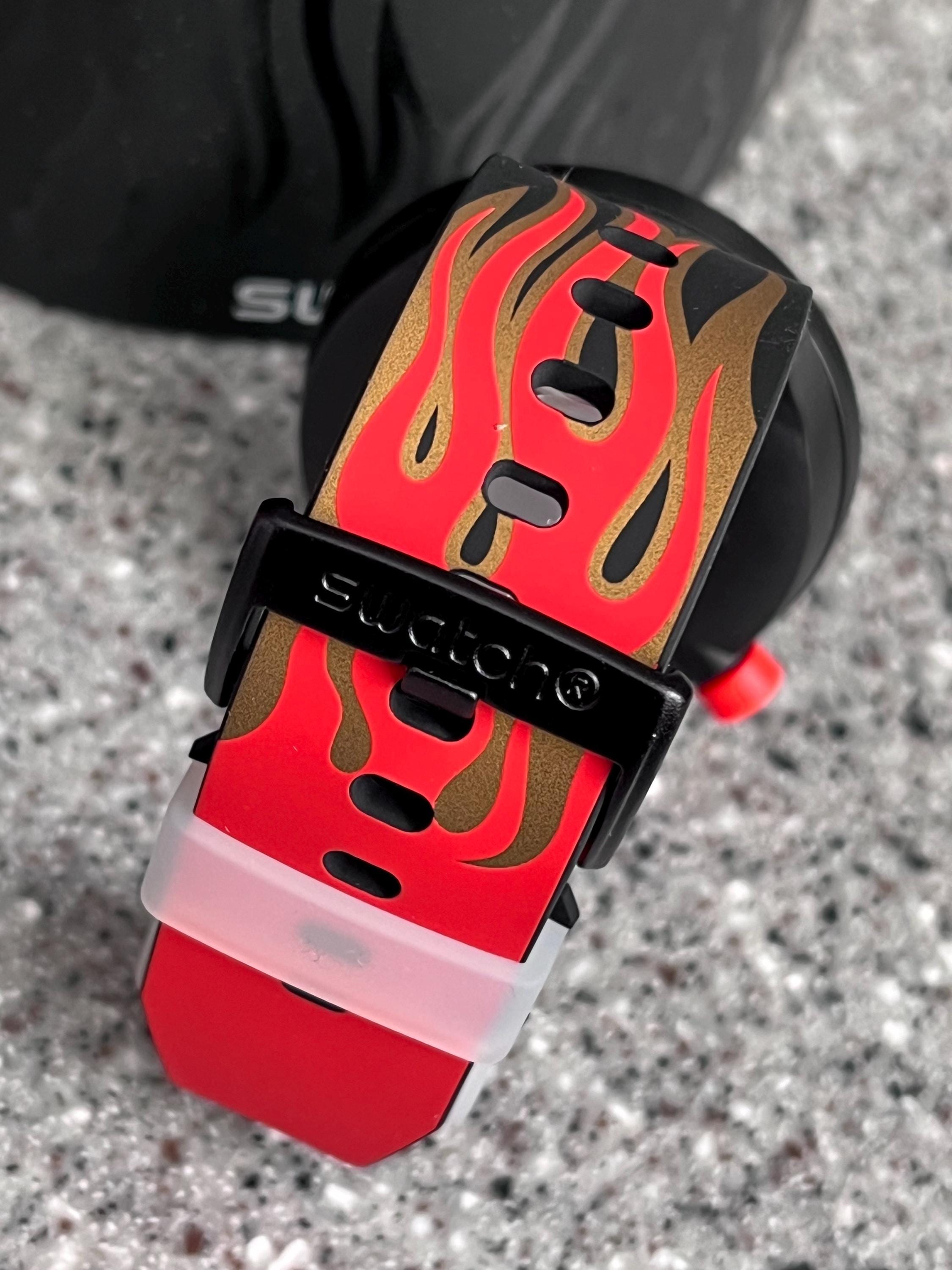 Big Bold Swatch Watch Limited Edition Year of the OX Running