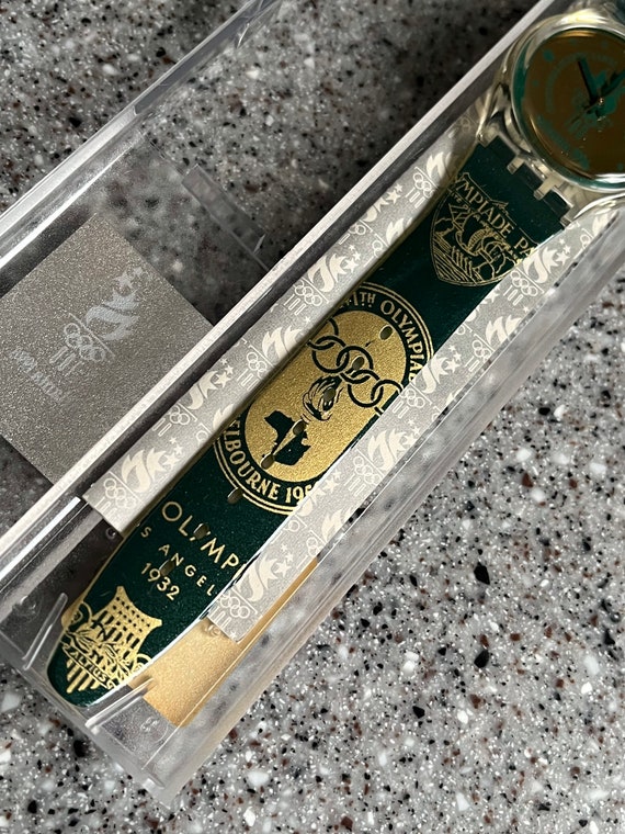 未使用 90s swatch Atlanta五輪 1996 純正ベルト 腕時計 新品 スウォッチ 腕時計 ヴィンテージ 1996 オリンピック 腕時計