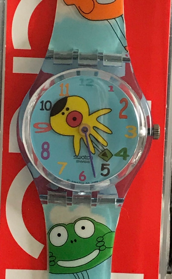 Vintage In the Air GN221 Swatch Watch new with cas