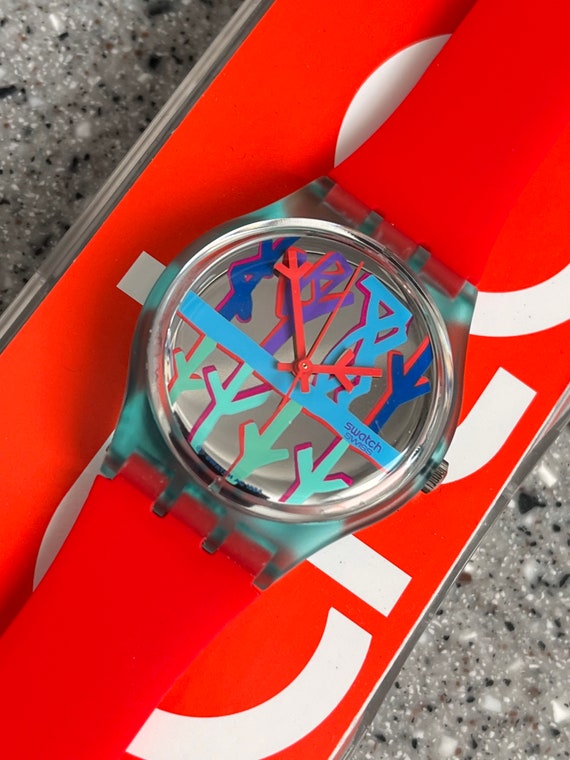 Swatch Vintage Watch 1995 door kunstenaar Licata genaamd