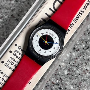 Rare Swatch Chrono Tech LB104 1984 Standard 25mm Running and  display picture 2