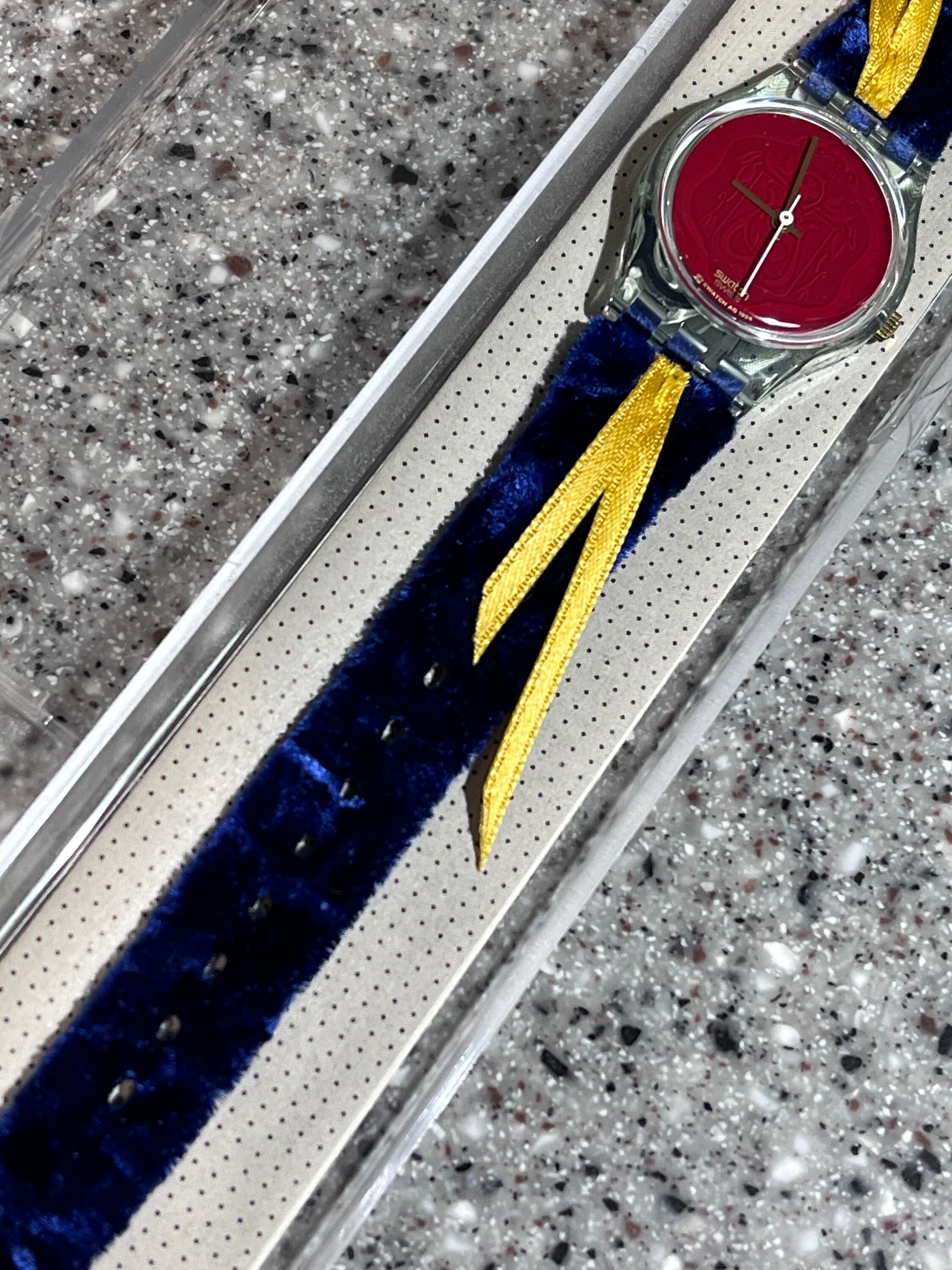 Vintage Swatch 1995 Ladies the Cord On Bleu Watch Cord on Bleu main image 4