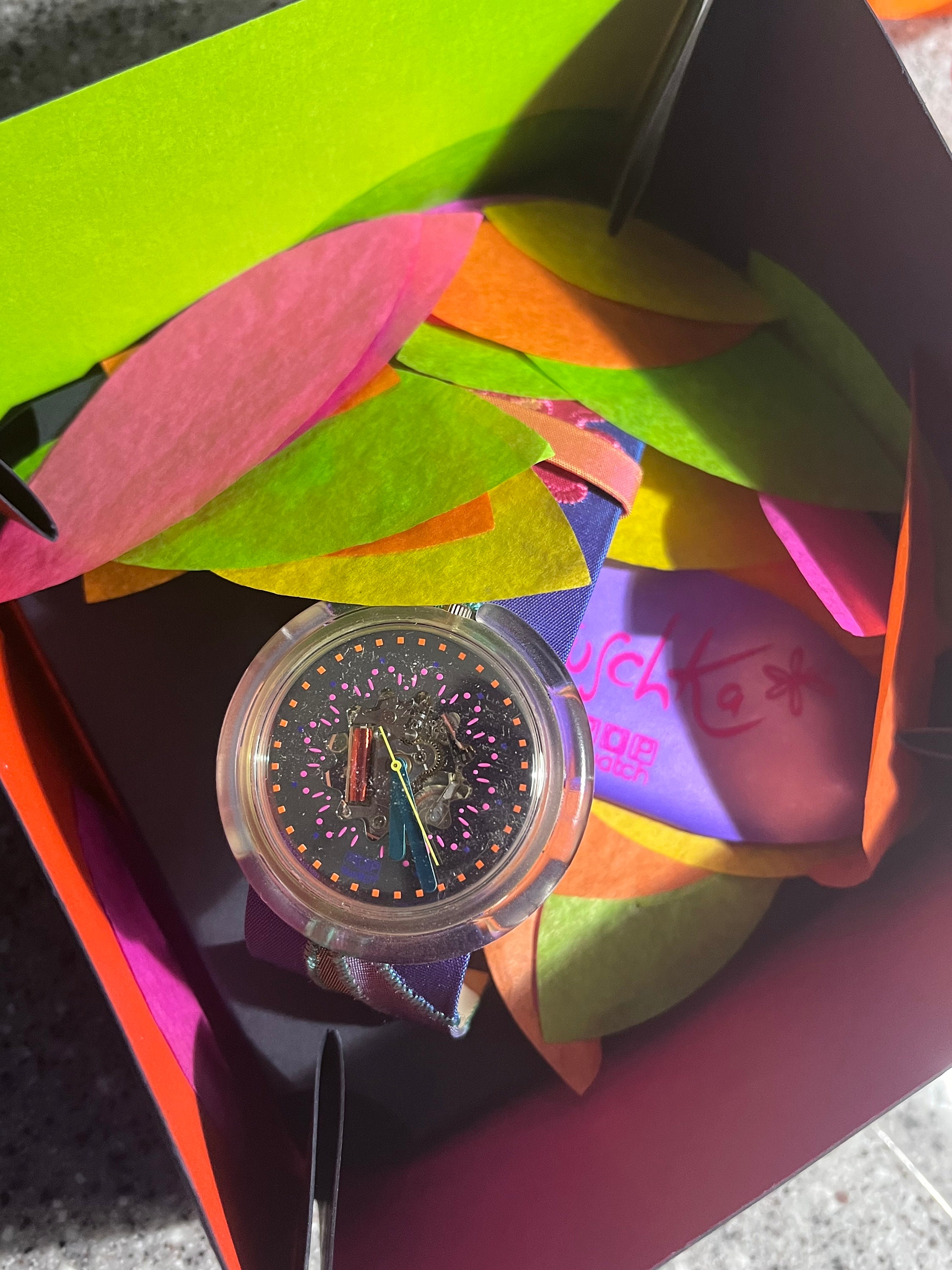 Swatch Watch VINTAGE POP Veruschka 1991 Special PWZ103 With