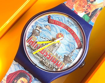 SWATCH Watch Destination Biennale Of Venice 41mm Ciao Venice Artist Navin Rawanchaikul Discontinued and rare in box with battery running NEW
