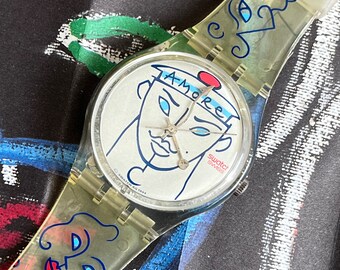 Swatch Art 1988 ヴァレリア・アダミ Sold at Auction: Swatch x Louvre Abu Dhabi - The Great Wave