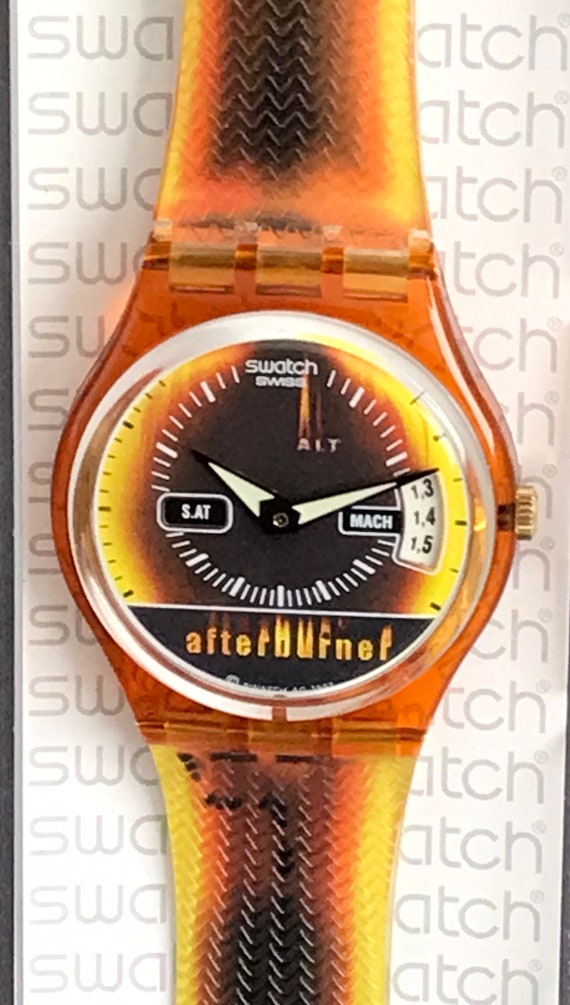 Swatch watch 34mm NEW never worn with battery pilo