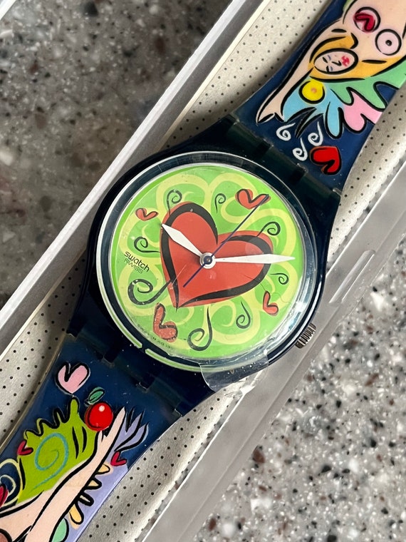 Vintage Swatch Watch 98 Valentines Special in box… - image 6