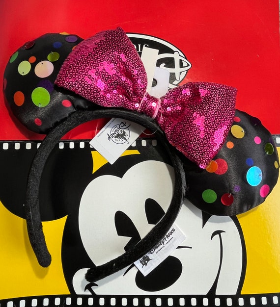 Disney Mickey Mouse Ears Disney Parks Black and Sequined  display picture 2