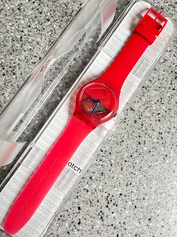 赤いシリコンバンド swach Amazon.co.jp: KHZBS シリコン時計ストラップ Swatch Touch