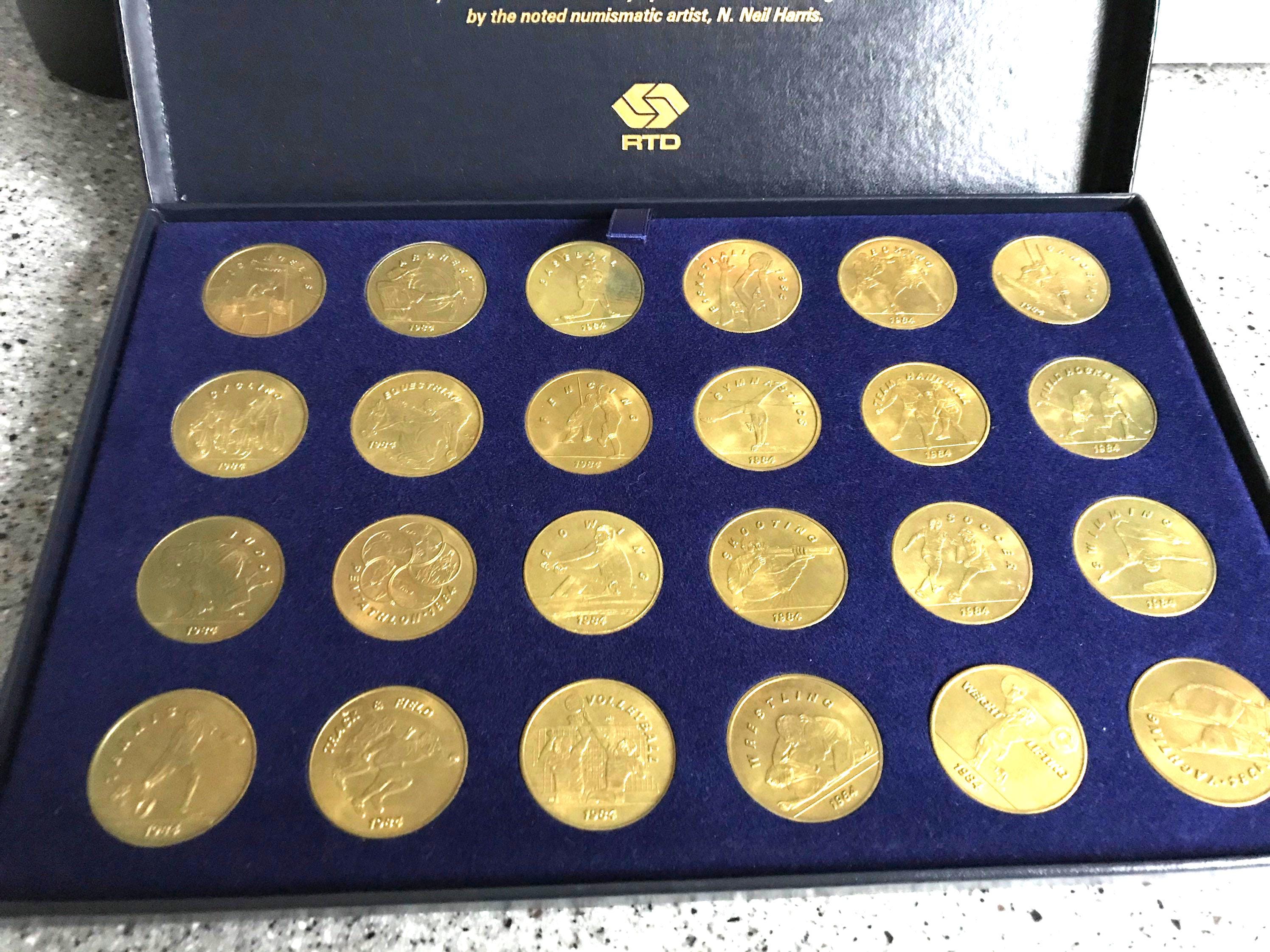 Vintage Limited US 1984 Olympic Commemorative Rapid Transit Tokens