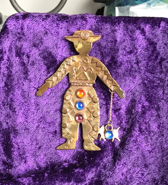 Designer Pin Brooch by Deborah Roberts Signed Hand Made  display picture 3