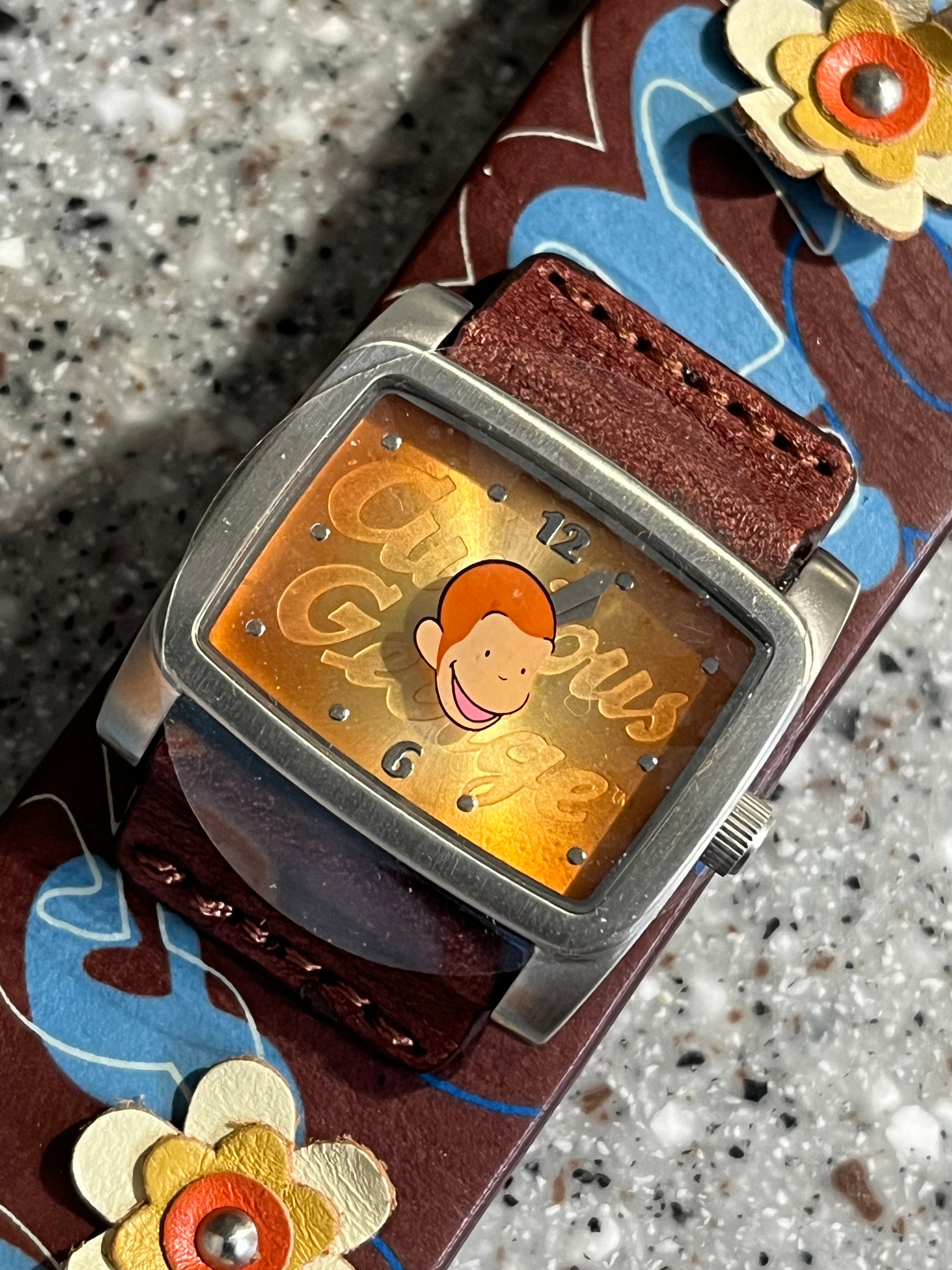 NWOT Fossil Curious George Leather Watch Fossil Georgia Women ES3060 Dress Liver Dial 32mm Brown  main image 2