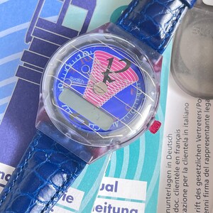Swatch 1997 Sommelier Irony Big Date Day Authentic Swiss Made